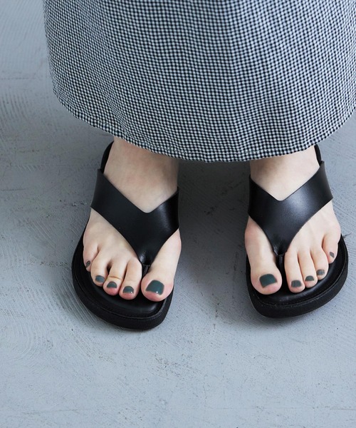 Fashion Letter(ファッションレター)の「日本製 トングサンダル スポサン レディース(サンダル・レディース・ホワイト/ブラック/シルバー・S/M/L/LL)」の10枚目の写真