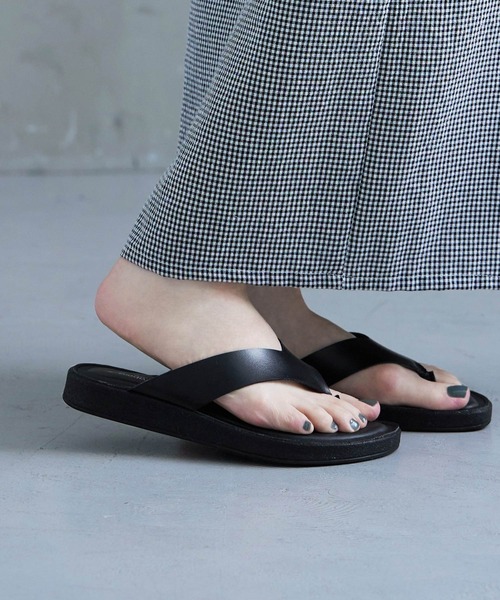 Fashion Letter(ファッションレター)の「日本製 トングサンダル スポサン レディース(サンダル・レディース・ホワイト/ブラック/シルバー・S/M/L/LL)」の12枚目の写真