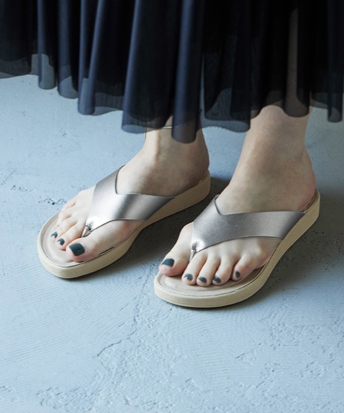 Fashion Letter(ファッションレター)の「日本製 トングサンダル スポサン レディース(サンダル・レディース・ホワイト/ブラック/シルバー・S/M/L/LL)」の22枚目の写真