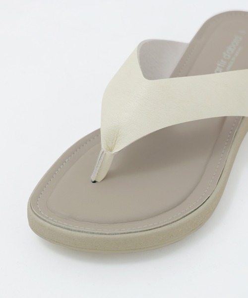 Sunny sportsサニースポーツ レザー トングサンダル ナチュラル 42