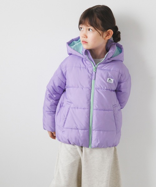 【河田フェザー×BAYFLOW】 BAYFLOW フード付き紫ダウンジャケット BAYFLOW（ベイフロー）の「フードブルゾン（）」 - WEAR
