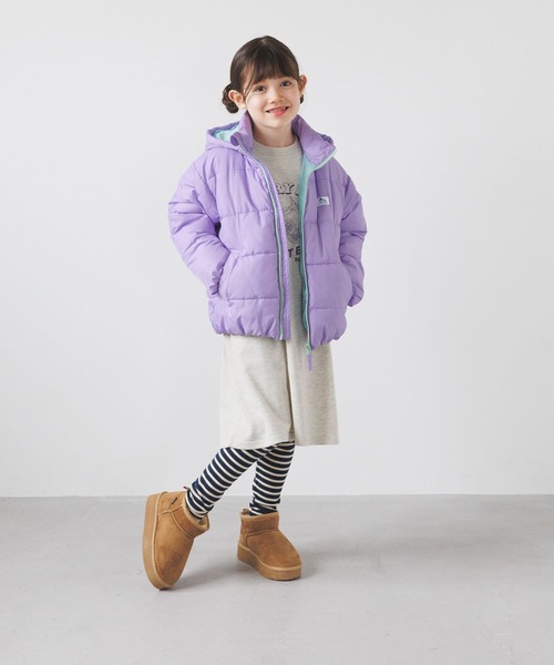 【河田フェザー×BAYFLOW】 BAYFLOW フード付き紫ダウンジャケット BAYFLOW（ベイフロー）の「フードブルゾン（）」 - WEAR
