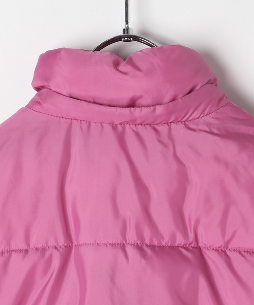 BAYFLOW（ベイフロー）の「[軽くてあったか♪] エアサーマルフードジャケット (KIDS)（ダウンジャケット/コート・キッズ・ブラック/カーキ/ブルー/パープル/ピンク・110cm/120cm/130cm/140cm/150cm）」の16枚目の写真