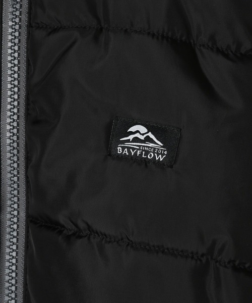 BAYFLOW（ベイフロー）の「[軽くてあったか♪] エアサーマルフードジャケット (KIDS)（ダウンジャケット/コート・キッズ・ブラック/カーキ/ブルー/パープル/ピンク・110cm/120cm/130cm/140cm/150cm）」の8枚目の写真