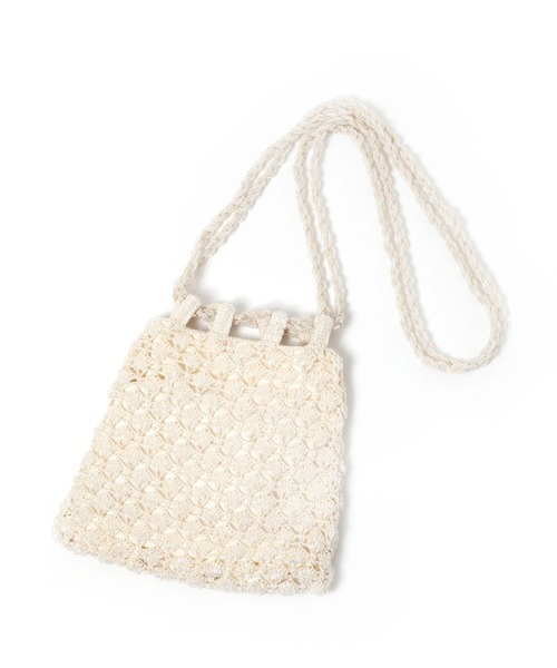 The Bagmati(ザバグマティ)の「【BAGMATI】ビーズバッグ(ショルダーバッグ・レディース・ブラック/アイボリー・FREE)」の2枚目の写真