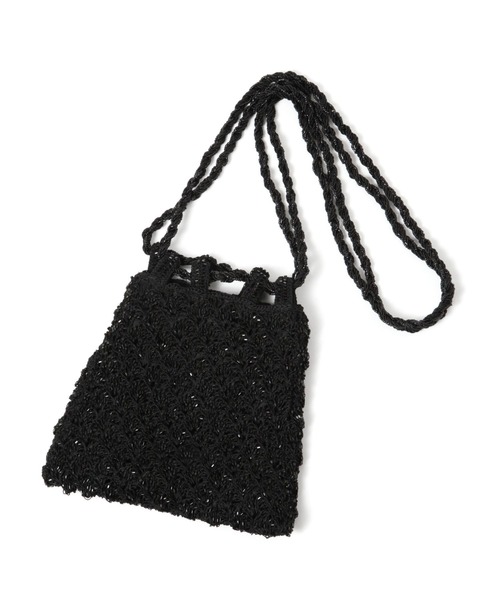 The Bagmati(ザバグマティ)の「【BAGMATI】ビーズバッグ(ショルダーバッグ・レディース・ブラック/アイボリー・FREE)」の1枚目の写真