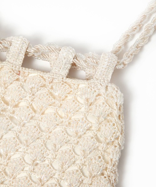 The Bagmati(ザバグマティ)の「【BAGMATI】ビーズバッグ(ショルダーバッグ・レディース・ブラック/アイボリー・FREE)」の13枚目の写真