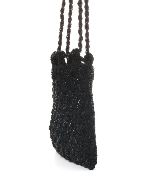 The Bagmati(ザバグマティ)の「【BAGMATI】ビーズバッグ(ショルダーバッグ・レディース・ブラック/アイボリー・FREE)」の6枚目の写真