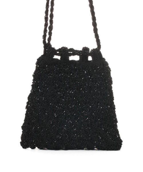 The Bagmati(ザバグマティ)の「【BAGMATI】ビーズバッグ(ショルダーバッグ・レディース・ブラック/アイボリー・FREE)」の5枚目の写真