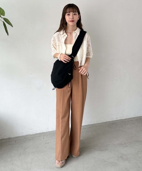 archives（アルシーヴ）の「ナイロンギャザーショルダー（ショルダーバッグ・レディース・モカ/アイボリー/ブラック・FREE）」の10枚目の写真