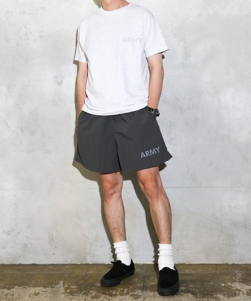 made in standard （メイドインスタンダード）の「MADE IN STANDARD/メイドインスタンダード ARMY TEE アーミー リフレクト プリントTシャツ（Tシャツ/カットソー・メンズ・ブラック/エメラルド/ホワイト/ライトグレー・LARGE/X-LARGE/MEDIUM）」の13枚目の写真