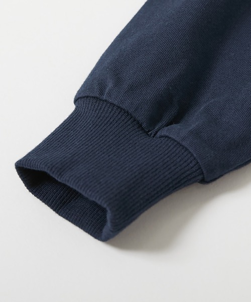 devirock(デビロック)の「綿100% リブライン Vネック プルオーバー(Tシャツ/カットソー・キッズ・ダークネイビー/パープル系/オレンジ系5・100cm/110cm/120cm/130cm/140cm/150cm/160cm)」の12枚目の写真