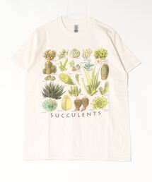 SAWINTO（ソイント）の「ATLAS SCREEN PRINTING【アトラス スクリーン プリンティング】- S/S PRINT TEE“SUCCULENTS”/ショートスリーブ プリント ティー "サーキュランツ”（Tシャツ/カットソー）」