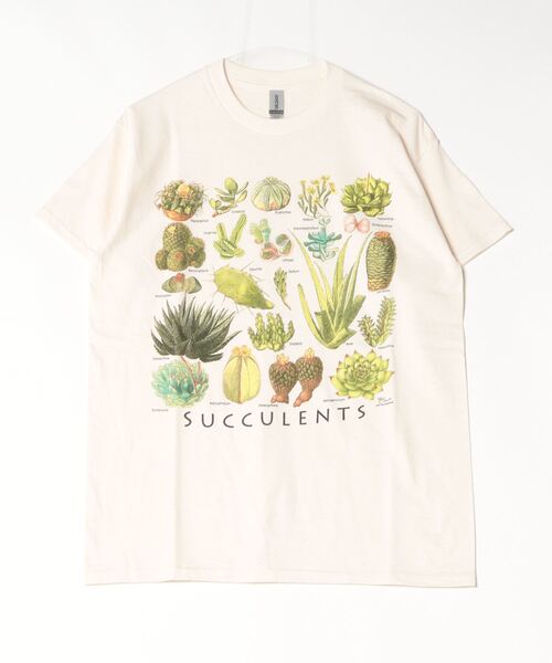 ATLAS SCREEN PRINTING - S/S PRINT TEE“SUCCULENTS”（Tシャツ/カットソー）｜SAWINTO（ソイント）