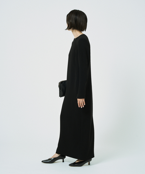 HARDY NOIR（アルディーノアール）の「ダブルクロスミニマルロングドレス（ワンピース・レディース・ブラック・42/40/38/36/34）」の4枚目の写真