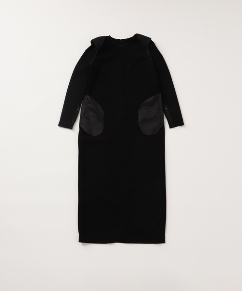 ダブルクロスミニマルロングドレス（ワンピース）｜HARDY NOIR