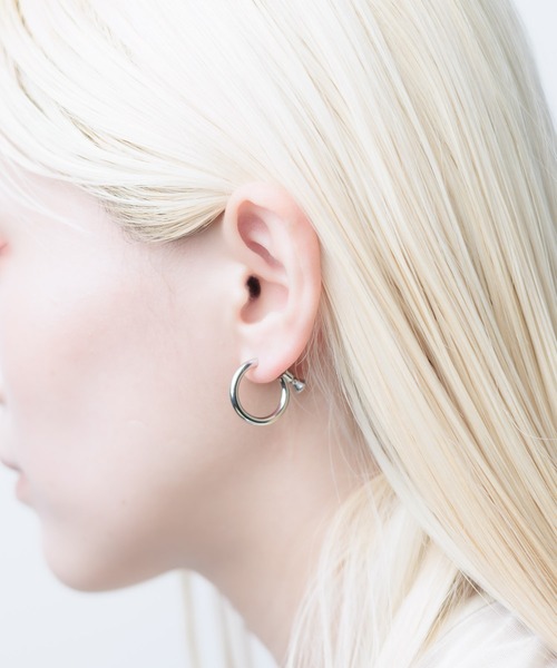 NO WAY(ノーウェイ)の「/スクリュータイプ/ブラスイヤリング(イヤリング・レディース・ブラック/シルバー/ゴールド・FREE)」の11枚目の写真