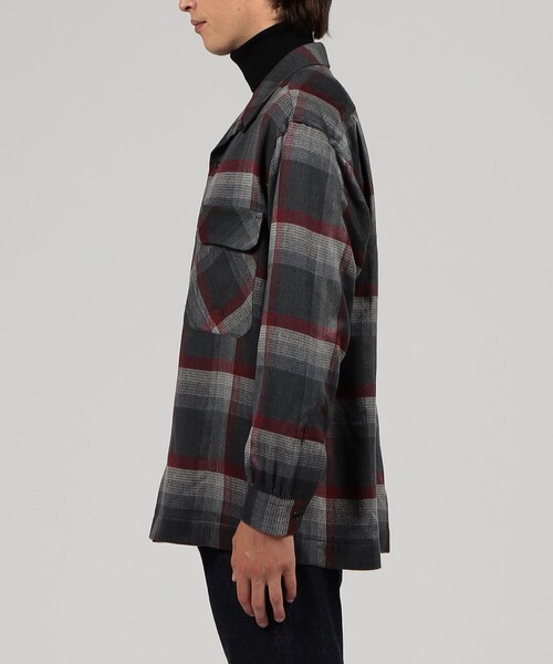 PENDLETON（ペンドルトン）の「【別注】PENDLETON シルクシャギー ボードシャツ（シャツ/ブラウス・メンズ・ブラック系その他/ネイビー・M/S/XS）」の5枚目の写真