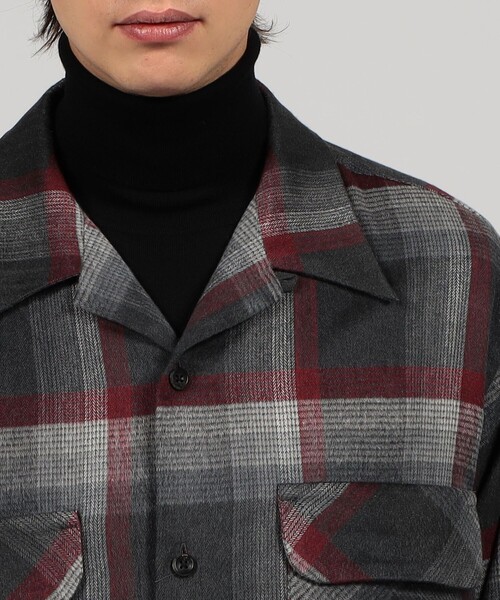 PENDLETON（ペンドルトン）の「【別注】PENDLETON シルクシャギー ボードシャツ（シャツ/ブラウス・メンズ・ブラック系その他/ネイビー・M/S/XS）」の7枚目の写真