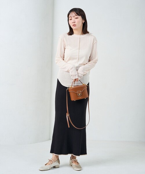 FREAK'S STORE（フリークスストア）の「限定展開　ROVERETO/ロベレート　2way リボン パンプス（フラットシューズ）（パンプス・レディース・ナチュラル/ブラック・36/37/38）」の9枚目の写真