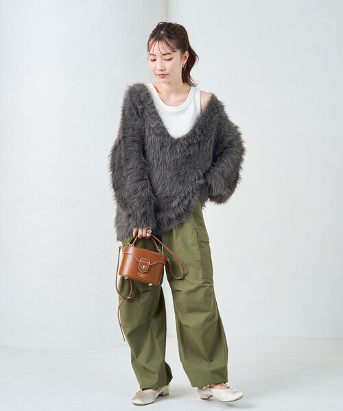 FREAK'S STORE（フリークスストア）の「限定展開　ROVERETO/ロベレート　2way リボン パンプス（フラットシューズ）（パンプス・レディース・ナチュラル/ブラック・36/37/38）」の12枚目の写真