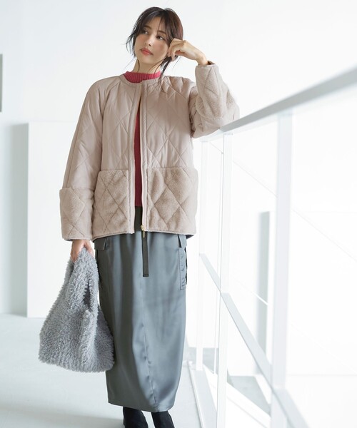 ANY SIS(エニィスィス)の「【WEB・一部店舗限定】サテンカーゴ スカート(スカート・レディース・グレー系/カーキ系・2/3/1)」の6枚目の写真