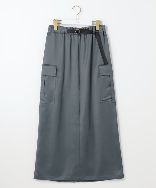 ANY SIS(エニィスィス)の「【WEB・一部店舗限定】サテンカーゴ スカート(スカート・レディース・グレー系/カーキ系・2/3/1)」の13枚目の写真
