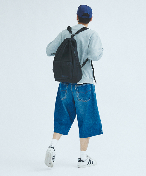 OUTDOOR PRODUCTS(アウトドアプロダクツ)の「OUTDOOR PRODUCTS / アウトドアプロダクツ 417別注 キンチャクバックパック(バックパック/リュック・メンズ・ブラック/ブラウン・FREE)」の3枚目の写真