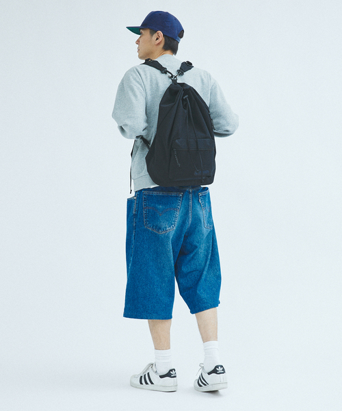 OUTDOOR PRODUCTS(アウトドアプロダクツ)の「OUTDOOR PRODUCTS / アウトドアプロダクツ 417別注 キンチャクバックパック(バックパック/リュック・メンズ・ブラック/ブラウン・FREE)」の6枚目の写真