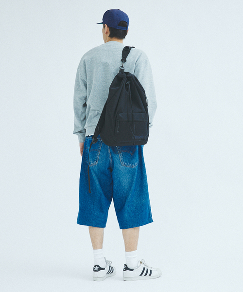 OUTDOOR PRODUCTS(アウトドアプロダクツ)の「OUTDOOR PRODUCTS / アウトドアプロダクツ 417別注 キンチャクバックパック(バックパック/リュック・メンズ・ブラック/ブラウン・FREE)」の7枚目の写真