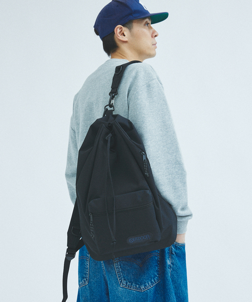 OUTDOOR PRODUCTS(アウトドアプロダクツ)の「OUTDOOR PRODUCTS / アウトドアプロダクツ 417別注 キンチャクバックパック(バックパック/リュック・メンズ・ブラック/ブラウン・FREE)」の8枚目の写真