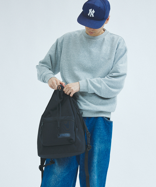 OUTDOOR PRODUCTS(アウトドアプロダクツ)の「OUTDOOR PRODUCTS / アウトドアプロダクツ 417別注 キンチャクバックパック(バックパック/リュック・メンズ・ブラック/ブラウン・FREE)」の12枚目の写真