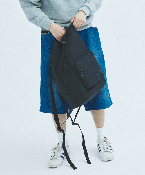 OUTDOOR PRODUCTS(アウトドアプロダクツ)の「OUTDOOR PRODUCTS / アウトドアプロダクツ 417別注 キンチャクバックパック(バックパック/リュック・メンズ・ブラック/ブラウン・FREE)」の13枚目の写真