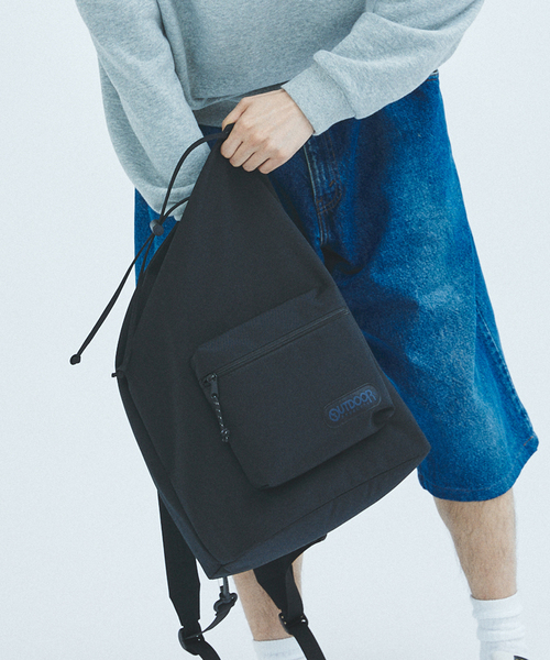 OUTDOOR PRODUCTS(アウトドアプロダクツ)の「OUTDOOR PRODUCTS / アウトドアプロダクツ 417別注 キンチャクバックパック(バックパック/リュック・メンズ・ブラック/ブラウン・FREE)」の17枚目の写真