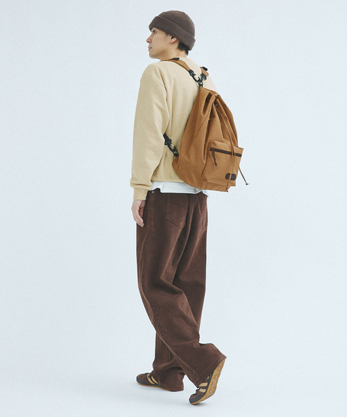 OUTDOOR PRODUCTS(アウトドアプロダクツ)の「OUTDOOR PRODUCTS / アウトドアプロダクツ 417別注 キンチャクバックパック(バックパック/リュック・メンズ・ブラック/ブラウン・FREE)」の19枚目の写真