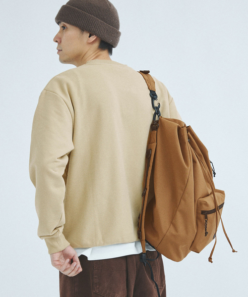 OUTDOOR PRODUCTS(アウトドアプロダクツ)の「OUTDOOR PRODUCTS / アウトドアプロダクツ 417別注 キンチャクバックパック(バックパック/リュック・メンズ・ブラック/ブラウン・FREE)」の22枚目の写真