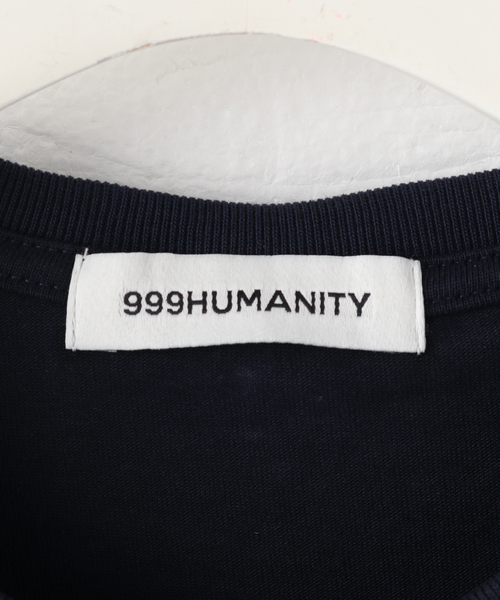 【セール】【999HUMANITY / 999ヒューマニティ】24EVD LOGO HALF T SHIRTS（Tシャツ/カットソー）｜PULP/417EDIFICE（パルプフォーワンセブンエディフィス）