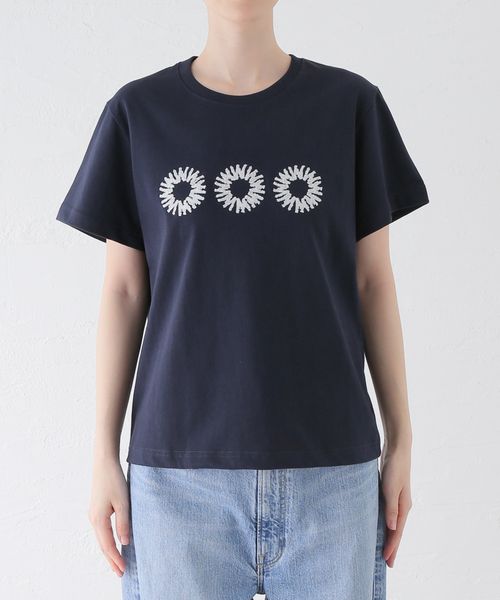 【セール】【999HUMANITY / 999ヒューマニティ】24EVD LOGO HALF T SHIRTS（Tシャツ/カットソー）｜PULP/417EDIFICE（パルプフォーワンセブンエディフィス）