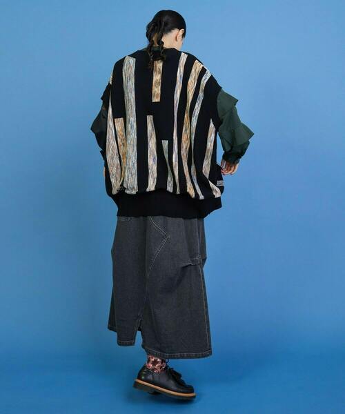 FRAPBOIS（フラボア）の「グラーデベスト（ベスト・レディース・オフホワイト/ブラック・1）」の7枚目の写真