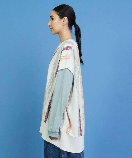 FRAPBOIS（フラボア）の「グラーデベスト（ベスト・レディース・オフホワイト/ブラック・1）」の10枚目の写真