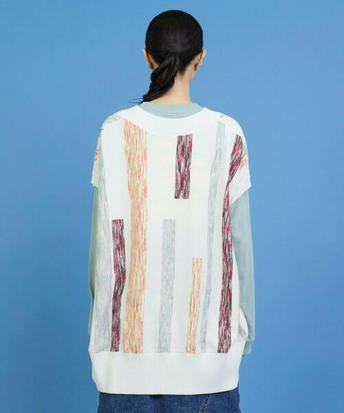 FRAPBOIS（フラボア）の「グラーデベスト（ベスト・レディース・オフホワイト/ブラック・1）」の11枚目の写真