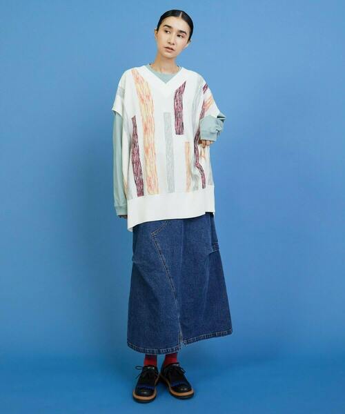 FRAPBOIS（フラボア）の「グラーデベスト（ベスト・レディース・オフホワイト/ブラック・1）」の15枚目の写真