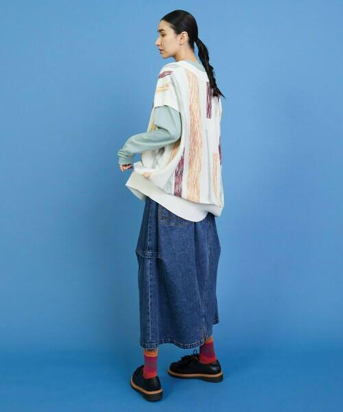 FRAPBOIS（フラボア）の「グラーデベスト（ベスト・レディース・オフホワイト/ブラック・1）」の16枚目の写真