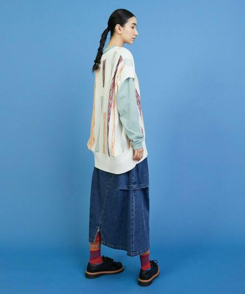 FRAPBOIS（フラボア）の「グラーデベスト（ベスト・レディース・オフホワイト/ブラック・1）」の17枚目の写真