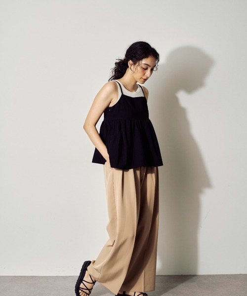 BARRETTA（バレッタ）の「バルーンキャミソールビスチェ（Tシャツ/カットソー・レディース・グレー/ブラック・FREE）」の8枚目の写真