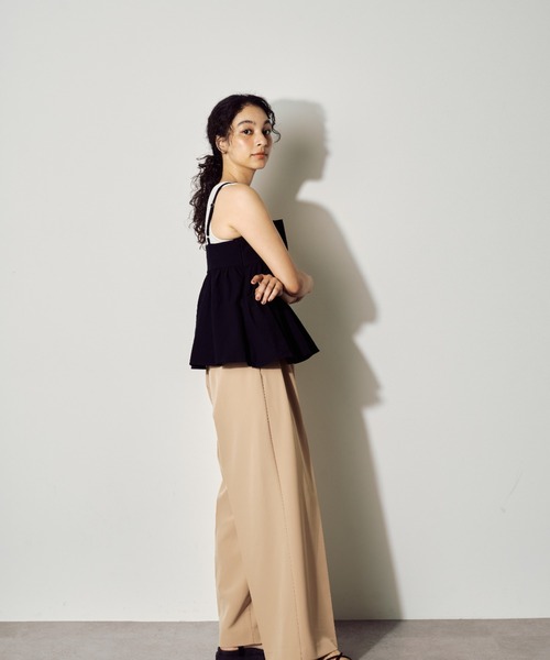 BARRETTA（バレッタ）の「バルーンキャミソールビスチェ（Tシャツ/カットソー・レディース・グレー/ブラック・FREE）」の5枚目の写真