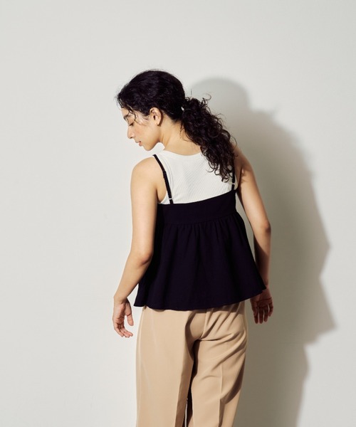 BARRETTA（バレッタ）の「バルーンキャミソールビスチェ（Tシャツ/カットソー・レディース・グレー/ブラック・FREE）」の4枚目の写真