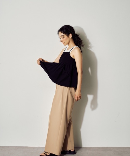 BARRETTA（バレッタ）の「バルーンキャミソールビスチェ（Tシャツ/カットソー・レディース・グレー/ブラック・FREE）」の3枚目の写真