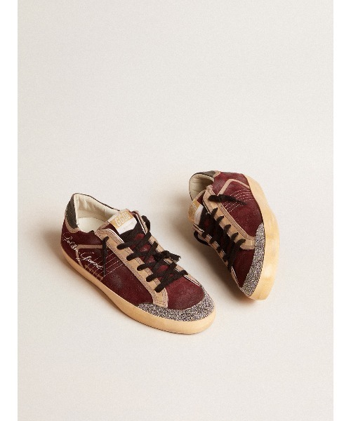 GOLDEN GOOSE（ゴールデングース）の「Super-Star Penstar メンズ LAB スエード パーフォレーションスター（スニーカー・メンズ・ボルドー・45/43/42/41/40/39）」の3枚目の写真