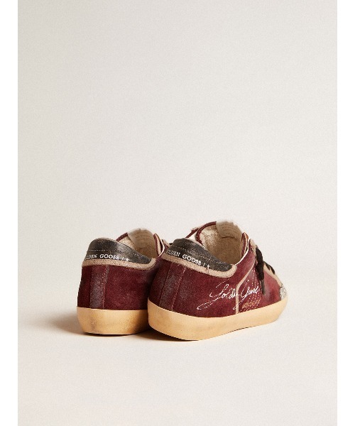 GOLDEN GOOSE（ゴールデングース）の「Super-Star Penstar メンズ LAB スエード パーフォレーションスター（スニーカー・メンズ・ボルドー・45/43/42/41/40/39）」の5枚目の写真